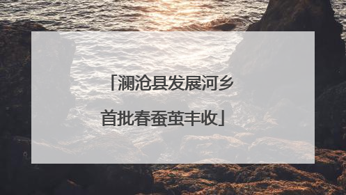 澜沧县发展河乡首批春蚕茧丰收