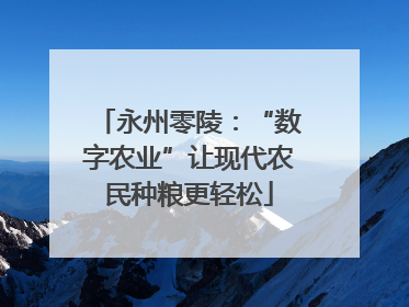 永州零陵：“数字农业”让现代农民种粮更轻松