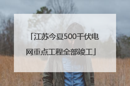 江苏今夏500千伏电网重点工程全部竣工