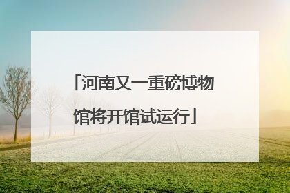 河南又一重磅博物馆将开馆试运行