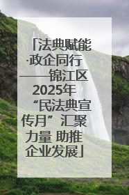 法典赋能·政企同行——锦江区2025年“民法典宣传月”汇聚力量 助推企业发展