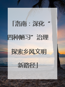 洛南：深化“四种陋习”治理 探索乡风文明新路径