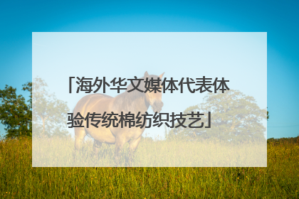 海外华文媒体代表体验传统棉纺织技艺