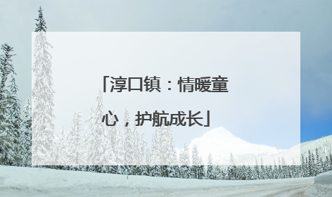 淳口镇：情暖童心，护航成长
