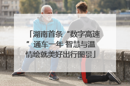 湖南首条“数字高速”通车一年 智慧与温情绘就美好出行图景