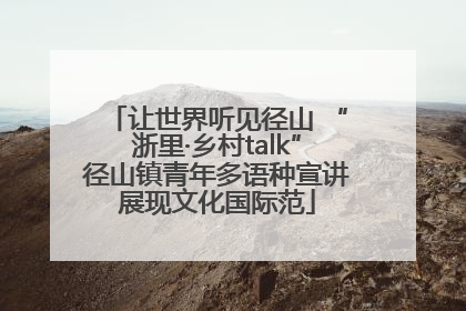 让世界听见径山 “浙里·乡村talk”径山镇青年多语种宣讲展现文化国际范