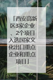 西安高新区3家企业、2个项目入选国家文化出口重点企业和重点项目