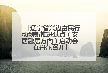 辽宁省兴边富民行动创新推进试点（安居融居方向）启动会在丹东召开