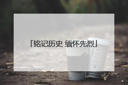 铭记历史 缅怀先烈