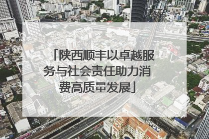 陕西顺丰以卓越服务与社会责任助力消费高质量发展