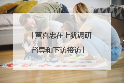 黄喜忠在上犹调研督导和下访接访
