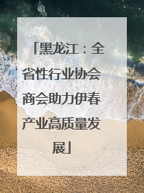黑龙江：全省性行业协会商会助力伊春产业高质量发展