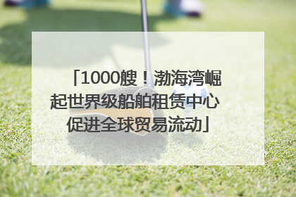 1000艘！渤海湾崛起世界级船舶租赁中心 促进全球贸易流动