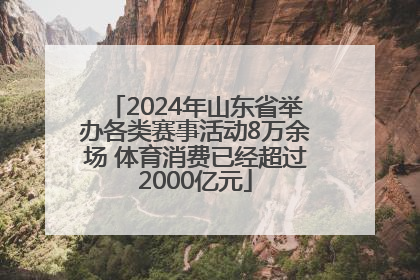 2024年山东省举办各类赛事活动8万余场 体育消费已经超过2000亿元