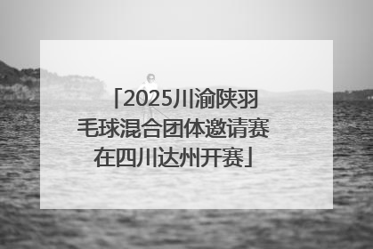 2025川渝陕羽毛球混合团体邀请赛在四川达州开赛